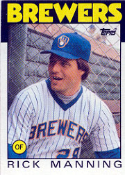 1986 Topps Baseball Cards      049      Rick Manning